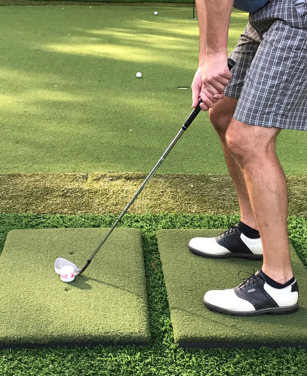 Can rubber tees be used with these mats and what length rubber tee for hitting irons?